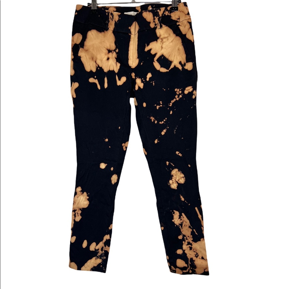 LOFT Custom Tie Dye Bleached Modern Skinny Ankle Pants Women's Size 4